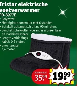 Promotie: Elektrische voetverwarmer
