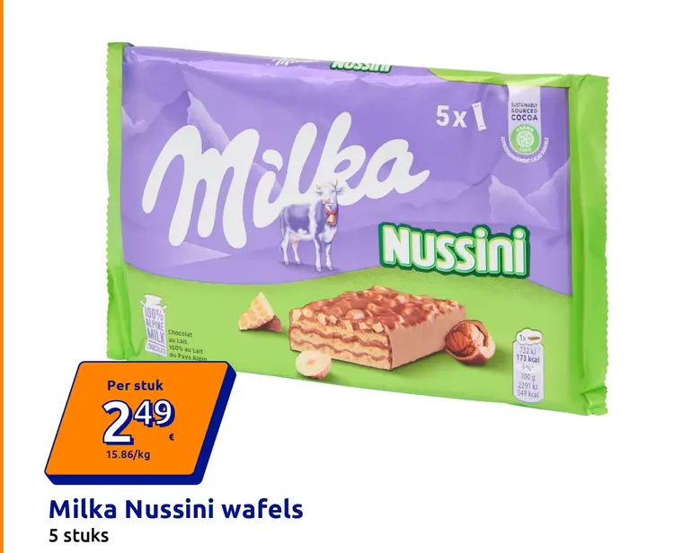 Promotie: Milka Nussini wafels