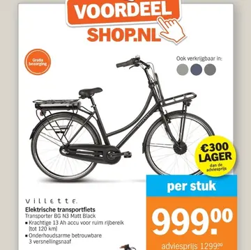 Aanbieding: Elektrische transportfiets Transporter BG N3