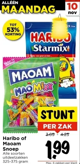 Aanbieding: Haribo of Maoam Snoep
