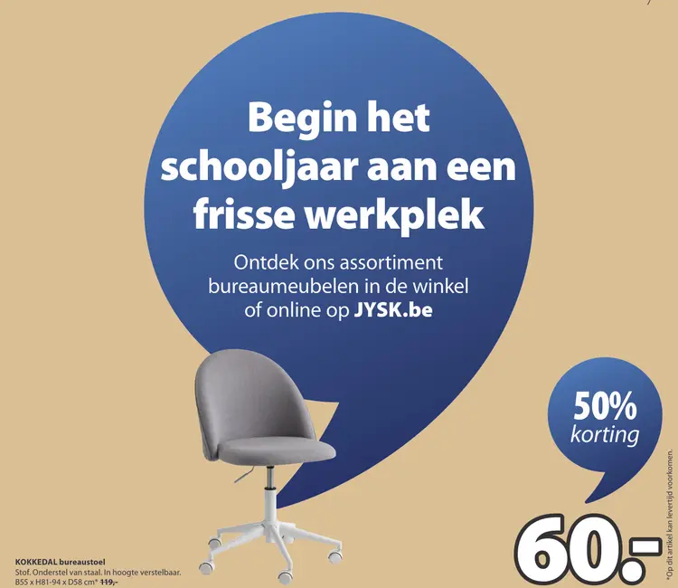 Aanbieding: KOKKEDAL bureaustoel