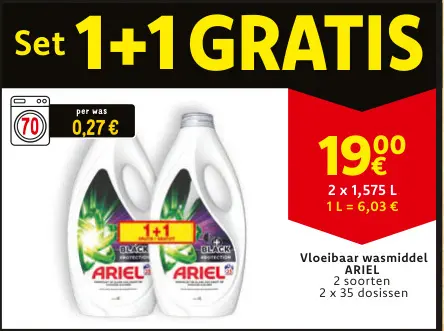 Aanbieding: Vloeibaar wasmiddel