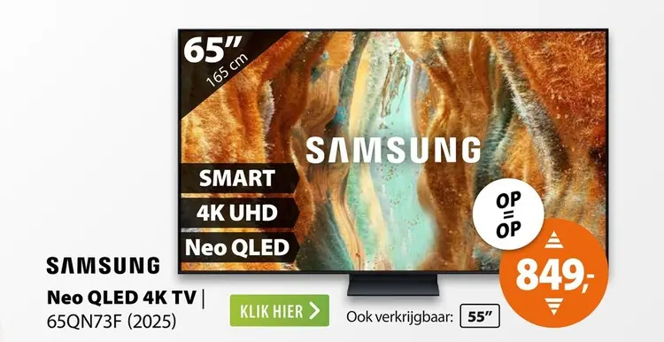Aanbieding: Samsung Neo QLED 4K 65QN73F (2025)