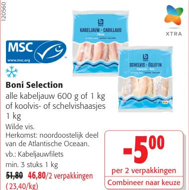 Promotie: Kabeljauw of schelvishaasjes