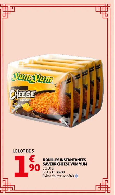 Promotie: Nouilles instantanées saveur cheese