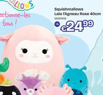 Offre: Squishmallows Lala l'Agneau Rose