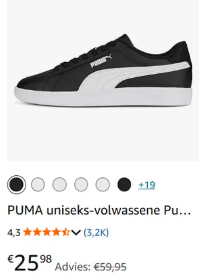 Aanbieding: PUMA uniseks-volwassene Puma Smash 3.0 LSneaker