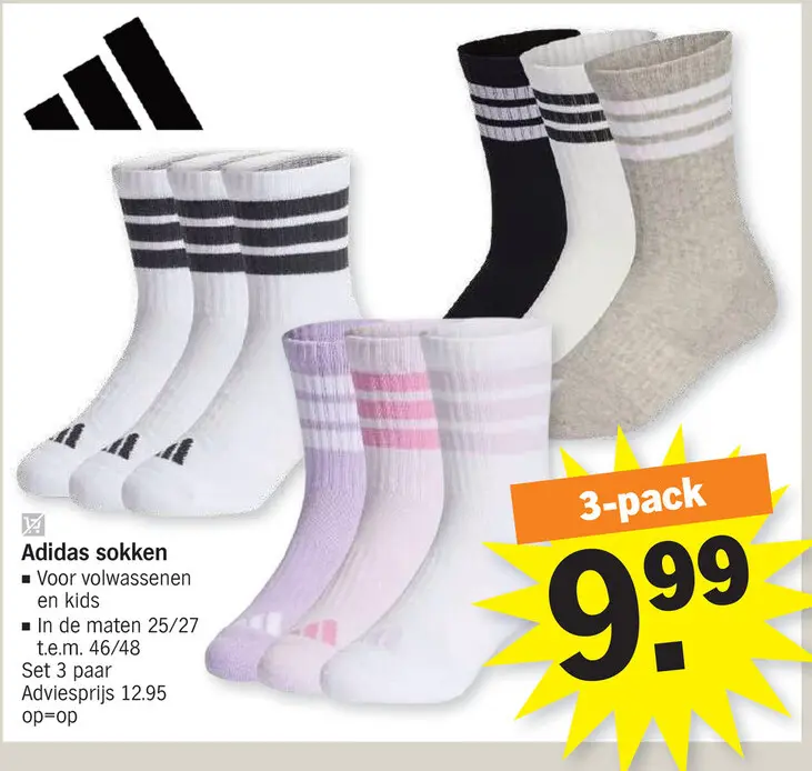 Promotie: Adidas sokken