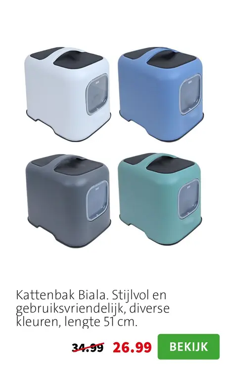 Aanbieding: Kattenbak Biala