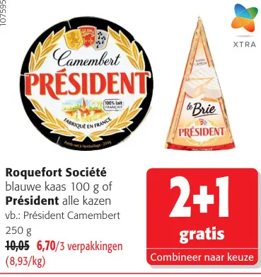 Promotie: Roquefort Société of Président