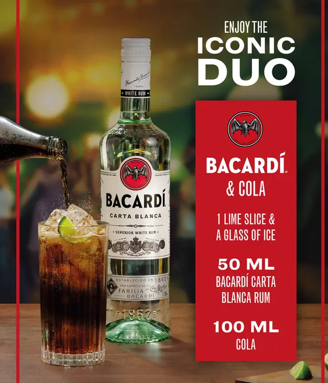 Aanbieding: Bacardí & cola