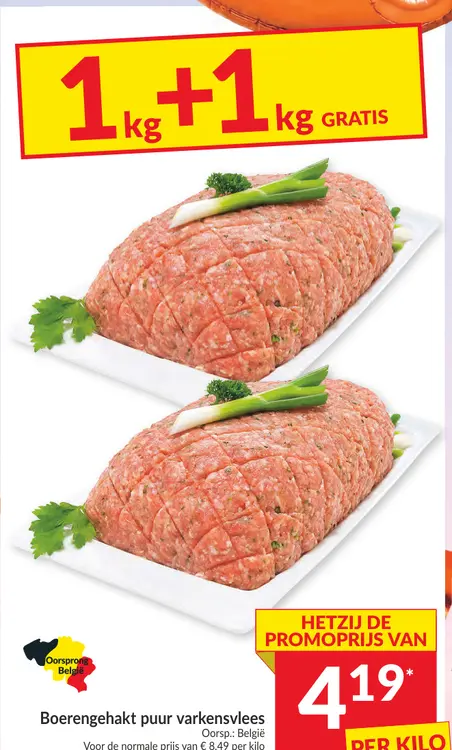 Promotie: Boerengehakt puur varkensvlees