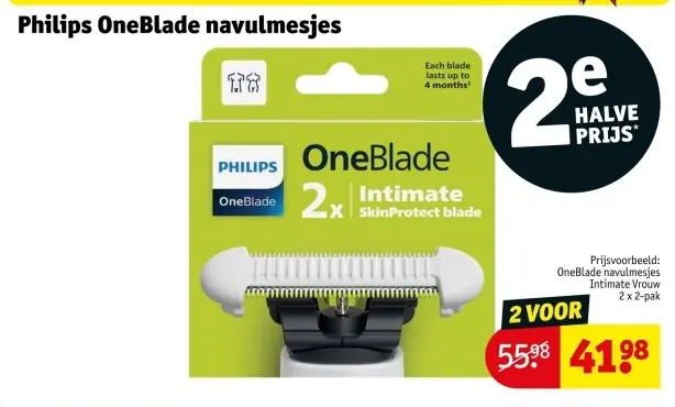 Aanbieding: OneBlade navulmesjes