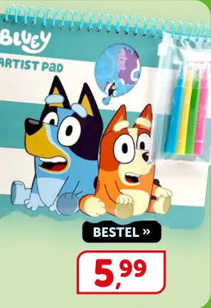 Promotie: Bluey Artist Pad