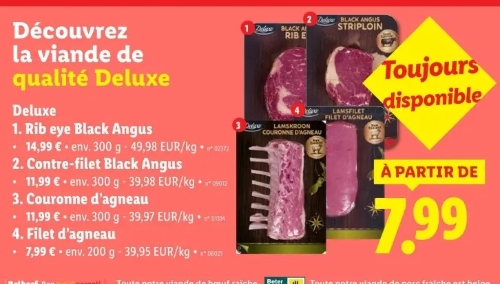 Offre: Filet d'agneau