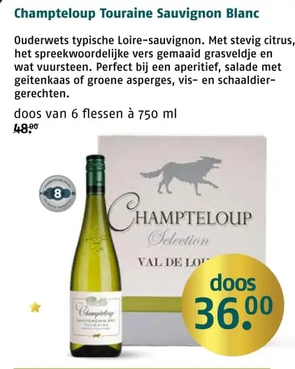 Aanbieding: Champteloup Touraine Sauvignon Blanc
