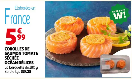 Offre: Corolles de saumon tomate séchée