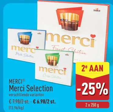 Promotie: Merci Selection