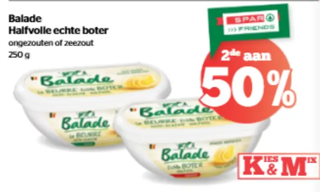 Promotie: Balade Halfvolle echte boter