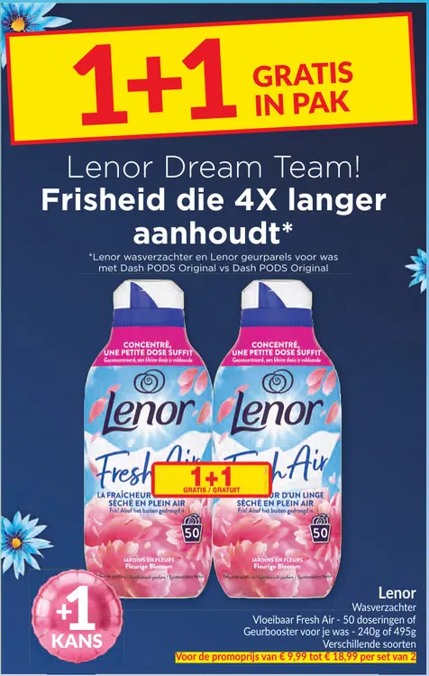 Promotie: Lenor Wasverzachter Vloeibaar Fresh Air