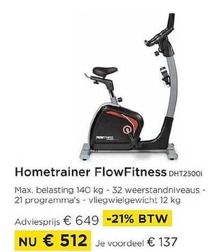 Aanbieding: Hometrainer Flow Fitness DHT2500i