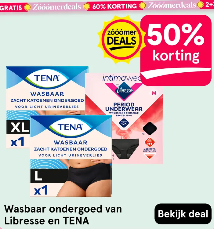 Aanbieding: Wasbaar ondergoed