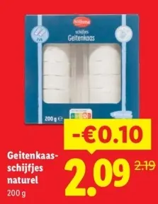 Aanbieding: Geitenkaas-schijfjes naturel