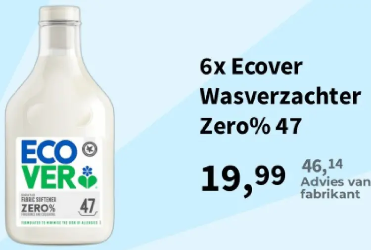 Aanbieding: Wasverzachter Zero%