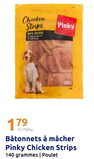 Offre: Bâtonnets à mâcher Chicken Strips