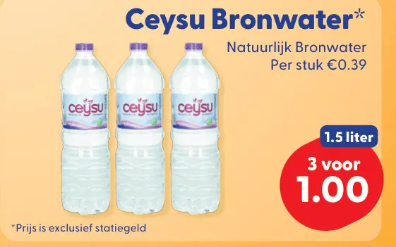 Aanbieding: Ceysu Bronwater