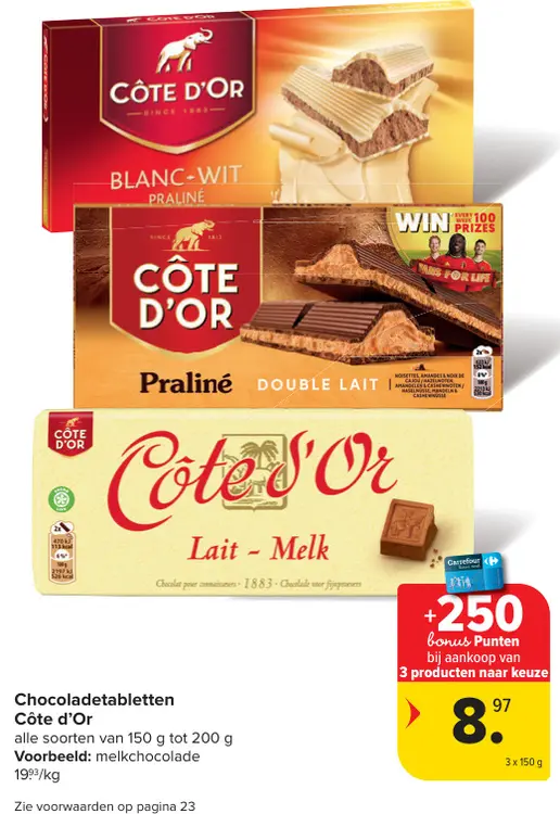 Promotie: Chocoladetabletten