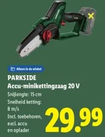 Aanbieding: Accu-minikettingzaag 20 V