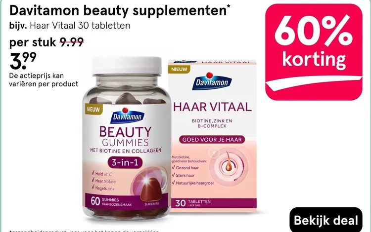 Aanbieding: Beauty supplementen