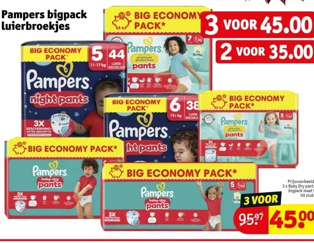 Promotie: Pampers bigpack luierbroekjes