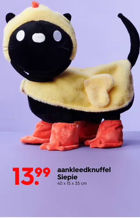 Promotie: aankleedknuffel Siepie