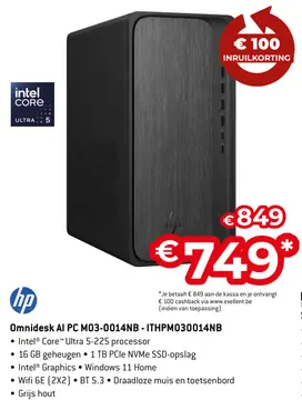 Aanbieding: Omnidesk AI PC M03-0014NB - ITHPM030014NB
