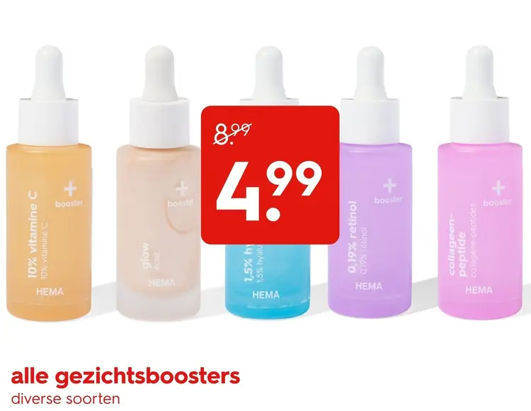 Aanbieding: gezichtsboosters