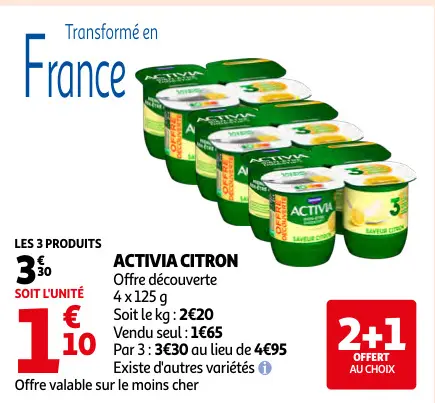Promotie: Activia citron