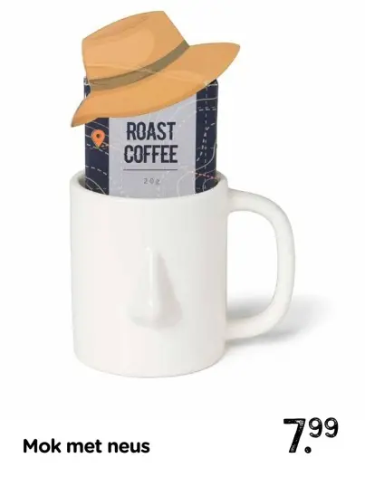 Aanbieding: Mok met neus