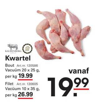 Aanbieding: Kwartel