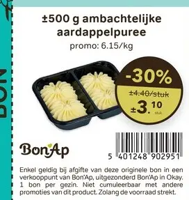Promotie: ambachtelijke aardappelpuree
