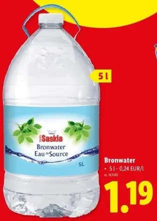 Promotie: Bronwater