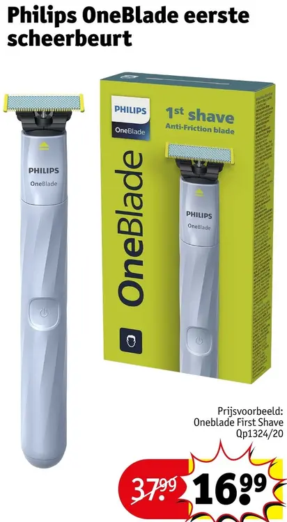 Promotie: OneBlade eerste scheerbeurt