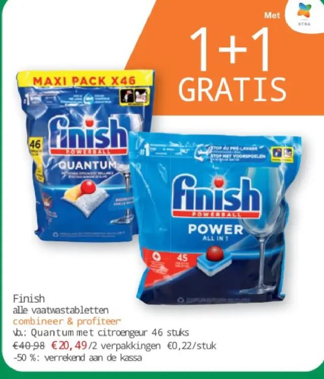 Aanbieding: Finish alle vaatwastabletten