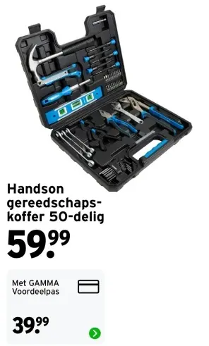 Aanbieding: Gereedschapskoffer 50-delig
