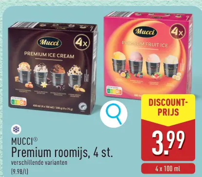 Promotie: Premium roomijs