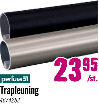 Aanbieding: PERTURA Trapleuning rond RVS-look Ø45 mm, 100cm