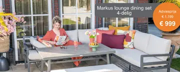 Aanbieding: Markus lounge dining set