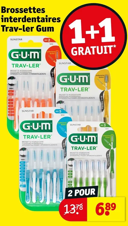 Offre: Brossettes interdentaires Trav-ler Gum