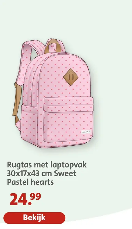 Aanbieding: Rugtas met laptopvak